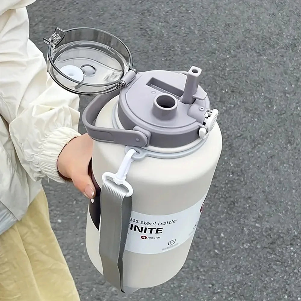 Termo Portátil de Acero Inoxidable 2000ML – Gran Capacidad y Aislamiento Térmico