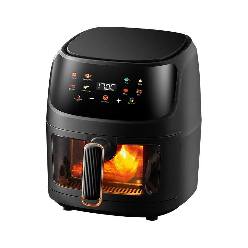 1400W 8L Air Fryer Without Oil Household Programmable Smart LED Touch AirFryer Thermal Cycle Oven Cooker French Fries Chicken