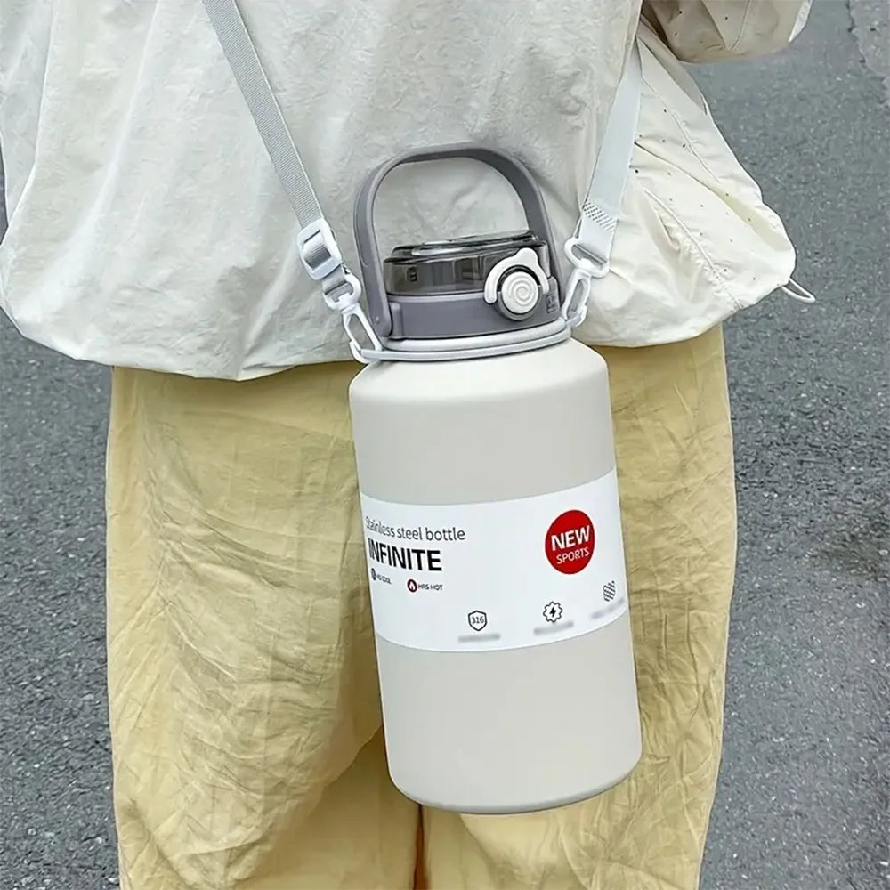 Termo Portátil de Acero Inoxidable 2000ML – Gran Capacidad y Aislamiento Térmico