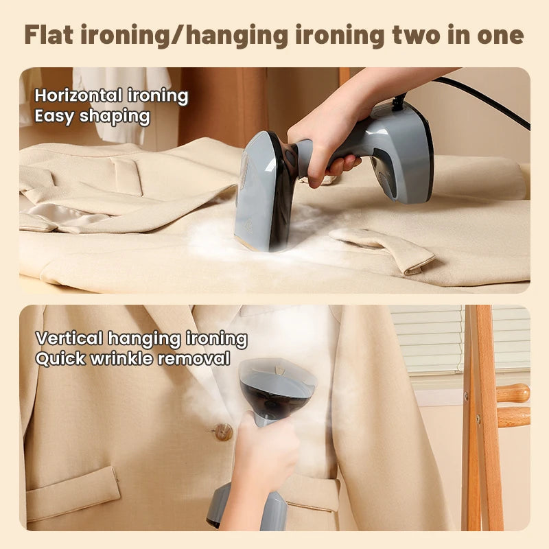 1500W Handheld Steam Hanging Iron Touch Screen Control 15 Seconds Fast Preheat 150ml Portable Home Small Fabric Clothes Steamer