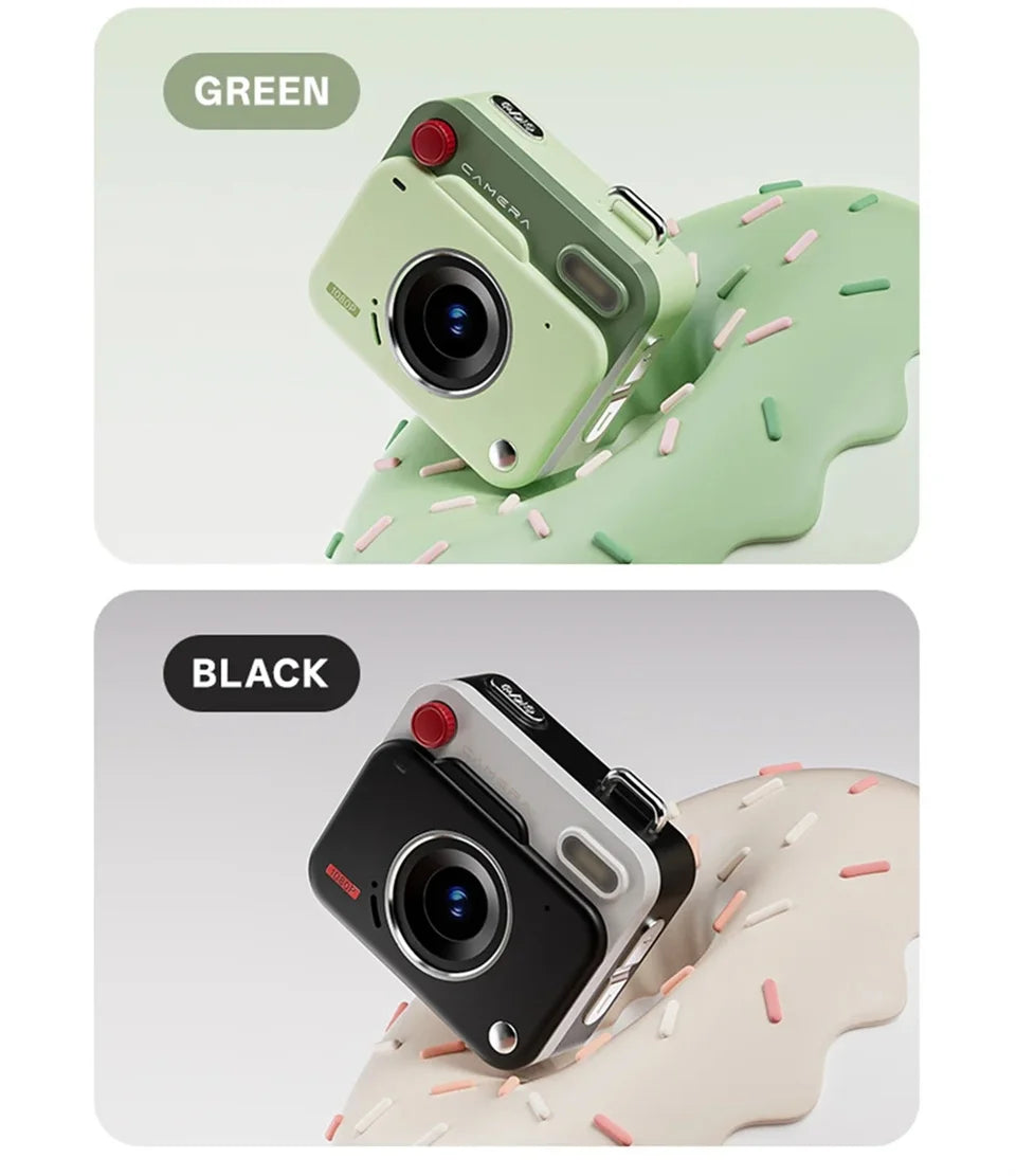 2026 New Thumb Pocket CCD Digital Camera HD Retro Mini Camera Portable Keychain Camera Outdoor Travel Photo Recorder Gift