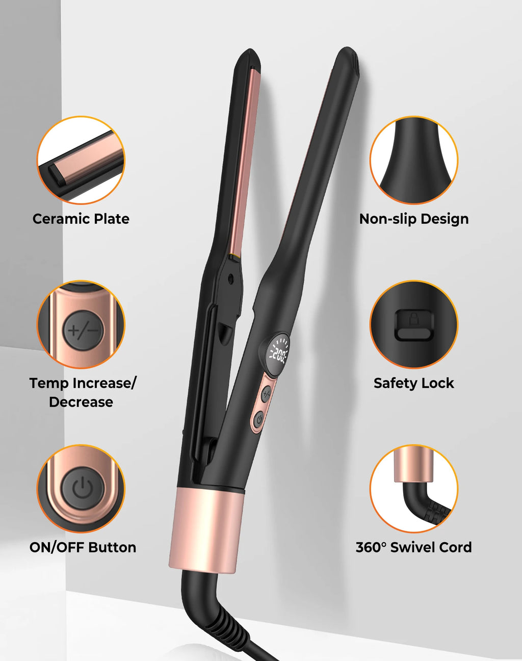 Mini Plancha 2 en 1 UKLISS™ – Liso y Rizado en Cualquier Lugar