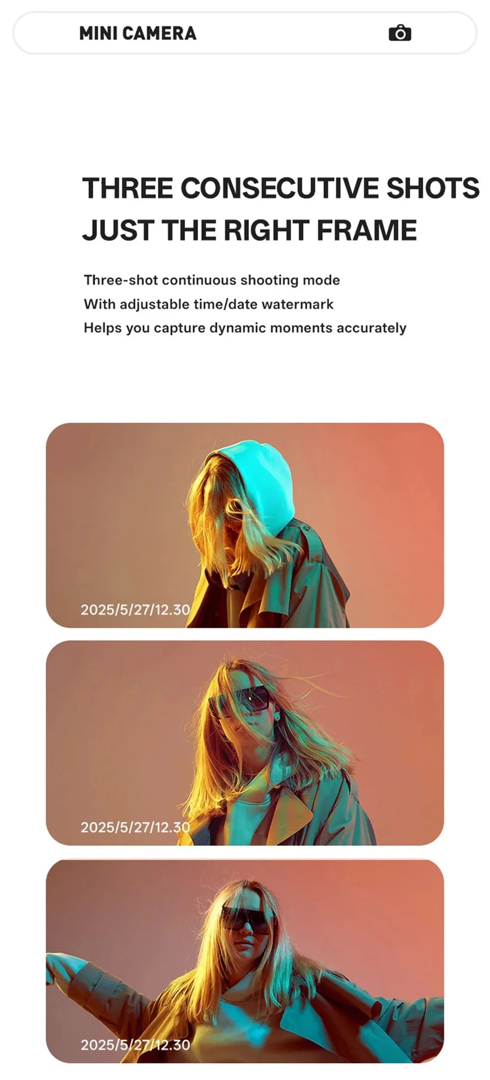 2026 New Thumb Pocket CCD Digital Camera HD Retro Mini Camera Portable Keychain Camera Outdoor Travel Photo Recorder Gift