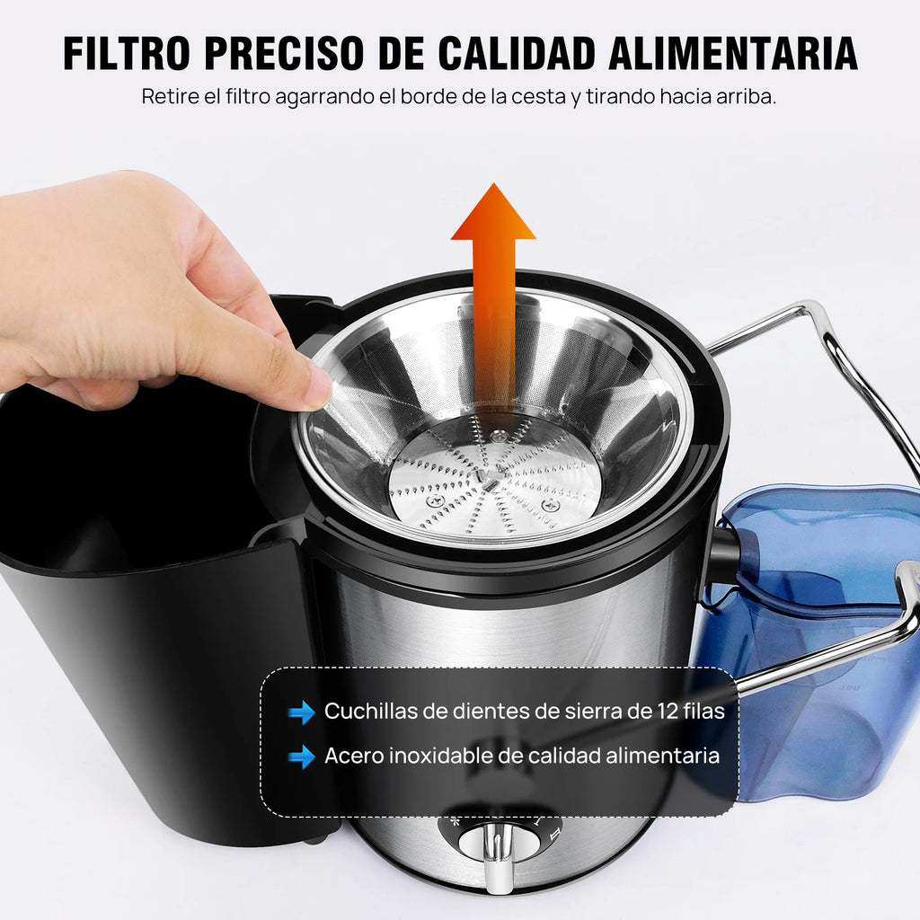 Extractor de Jugo Profesional BRIEFNESS™ 1000W – Rápido y Eficiente
