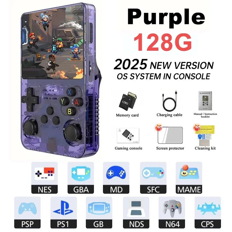 Consola Retro Portátil Mini R36S GSF™ – Pantalla IPS 3.5", Linux System, 20,000+ Juegos