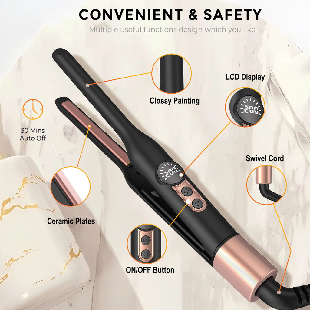 Mini Plancha 2 en 1 UKLISS™ – Liso y Rizado en Cualquier Lugar