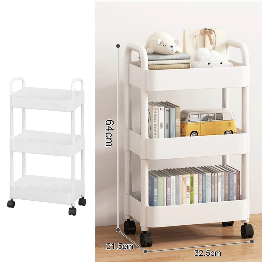 Carrito Organizador Multiusos con Ruedas – Almacenamiento Inteligente para el Hogar