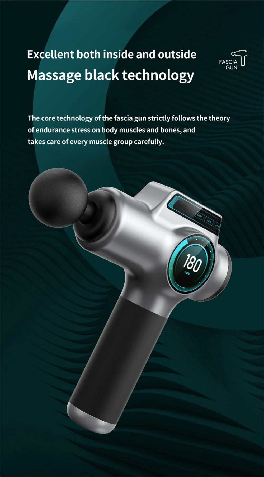 Pistola de Masaje Profesional PAQIN™ 99 Velocidades – Relajación Muscular y Terapia Profunda