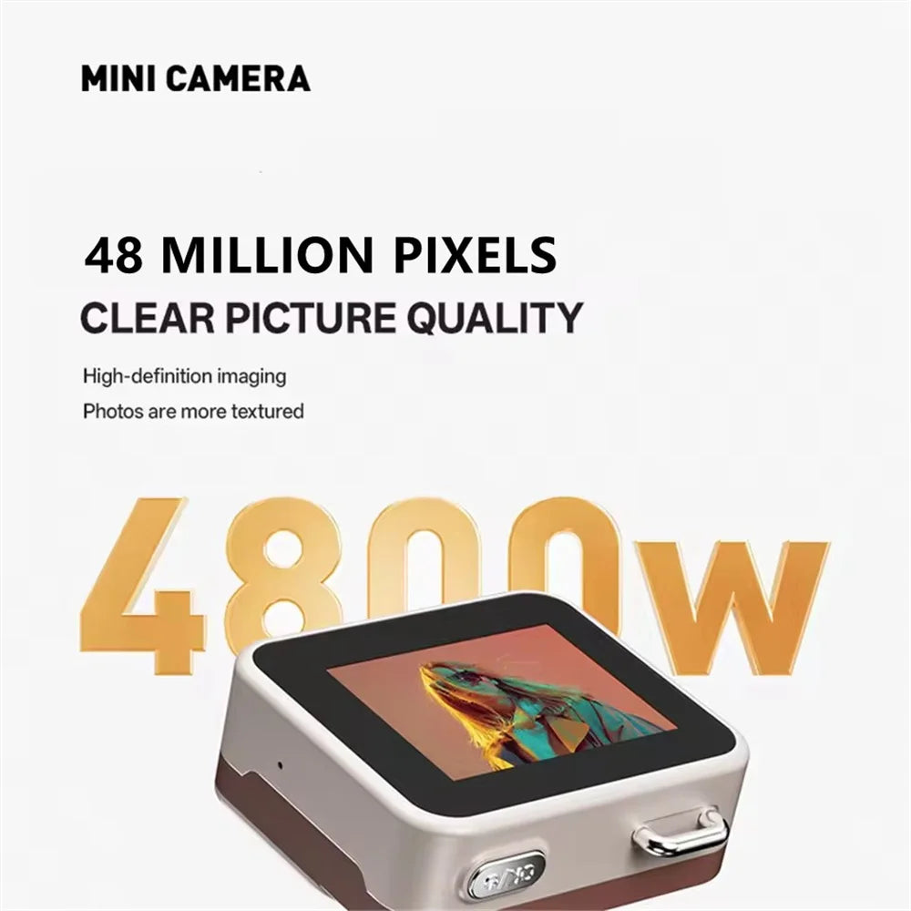 2026 New Thumb Pocket CCD Digital Camera HD Retro Mini Camera Portable Keychain Camera Outdoor Travel Photo Recorder Gift