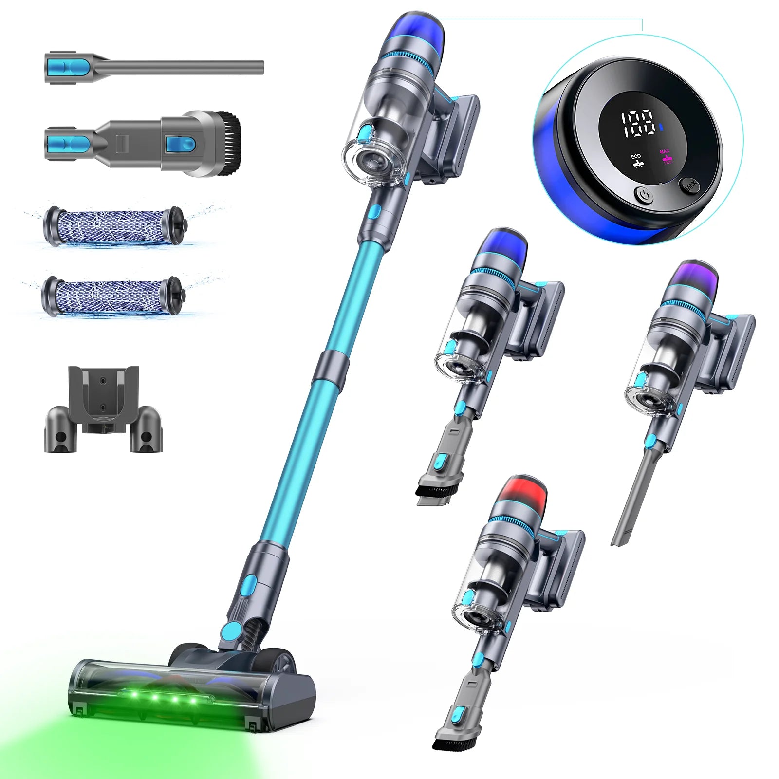 Aspiradora Inalámbrica Homore™ NH007 – 650W, 75KPa, Autonomía de 65 Minutos