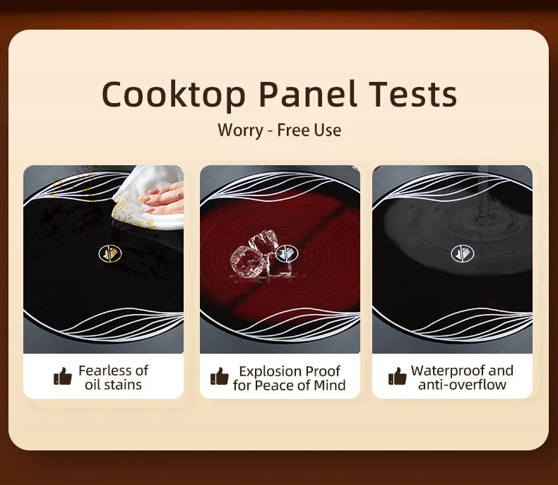 Cocina Eléctrica de Cerámica KBXSTART™ 2200W – Placa Caliente Multifuncional