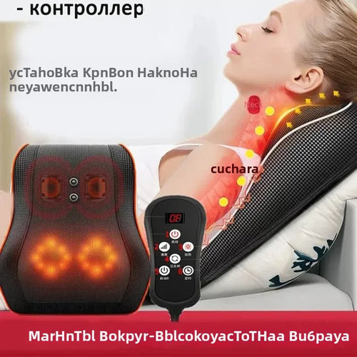 Almohada Masajeadora Shiatsu Eléctrica PAQIN™ – Cuello, Hombros y Espalda