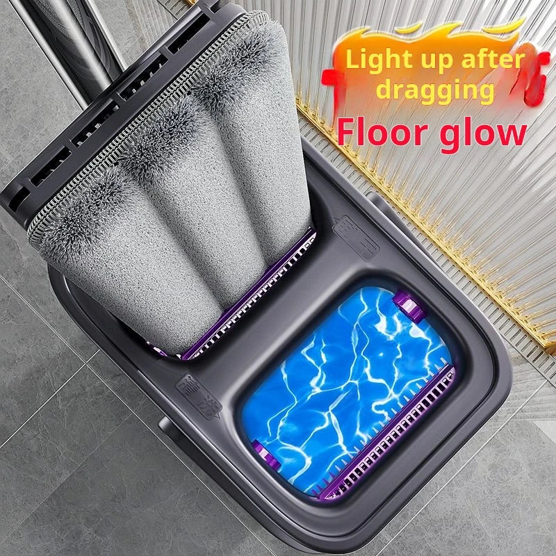 Mopa Giratoria Joybos™ 40cm – Sistema de Limpieza Húmeda y Seca con Cubo