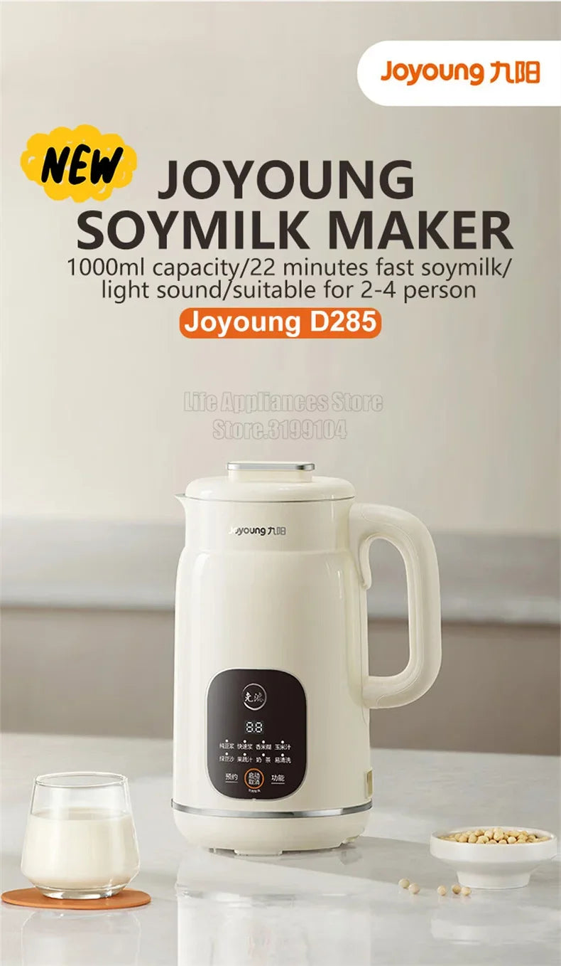 Máquina de Leche de Soya Joyoung™ DJ10X-D285 – Alta Velocidad 30,000RPM