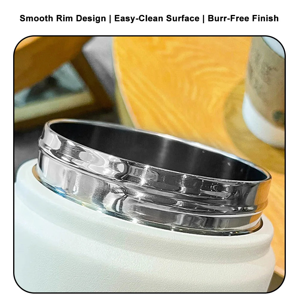 2000ML Large Capacity Stainless Steel Thermos Portable Vacuum Flask Insulated Tumbler With Rope Thermal Cup For Home Outdoor