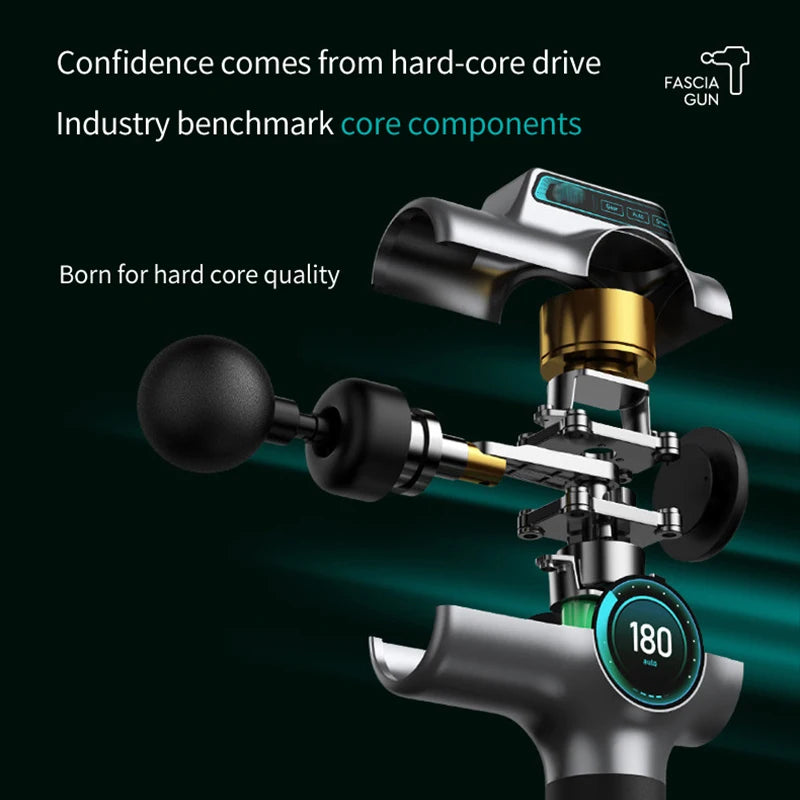 Pistola de Masaje Profesional PAQIN™ 99 Velocidades – Relajación Muscular y Terapia Profunda