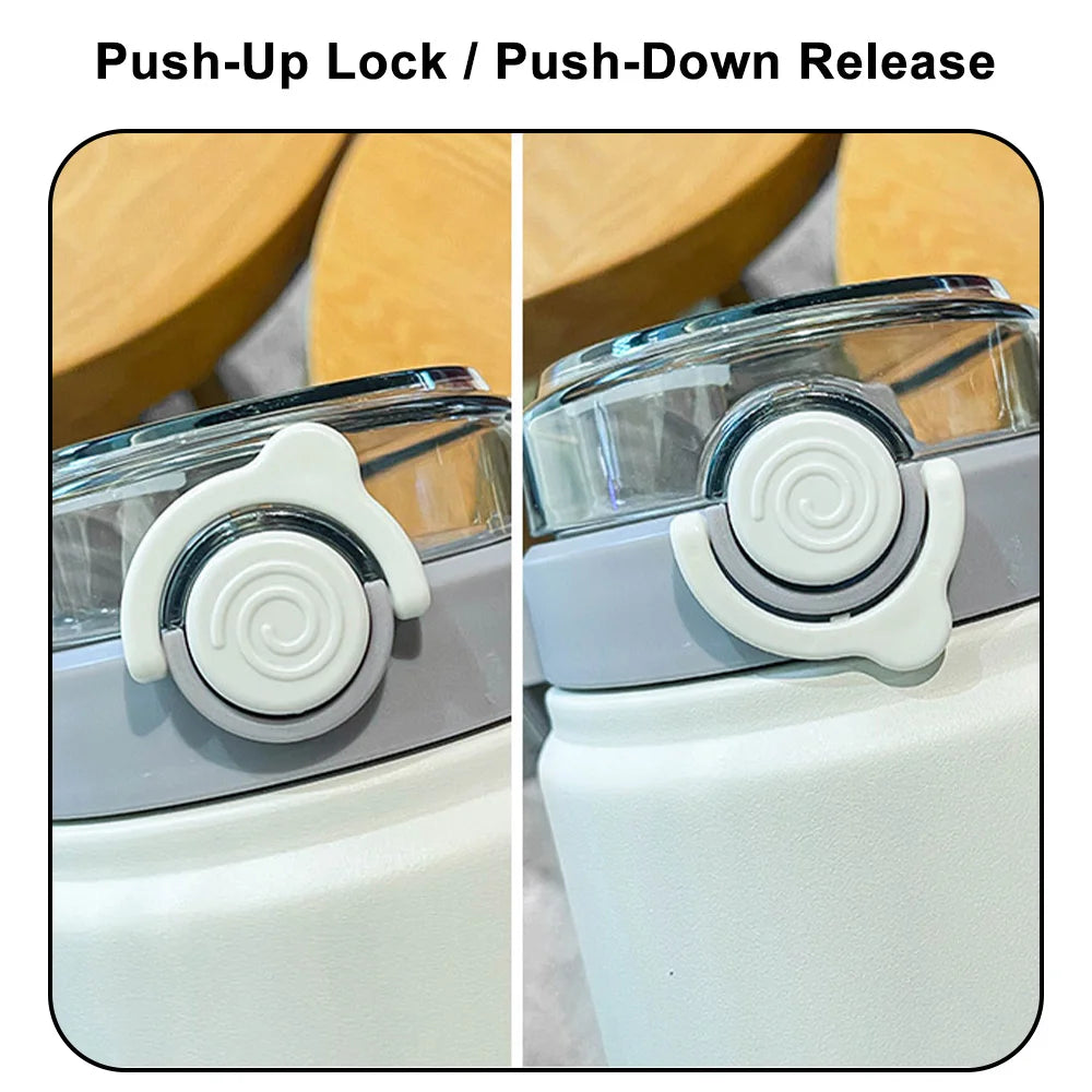 2000ML Large Capacity Stainless Steel Thermos Portable Vacuum Flask Insulated Tumbler With Rope Thermal Cup For Home Outdoor