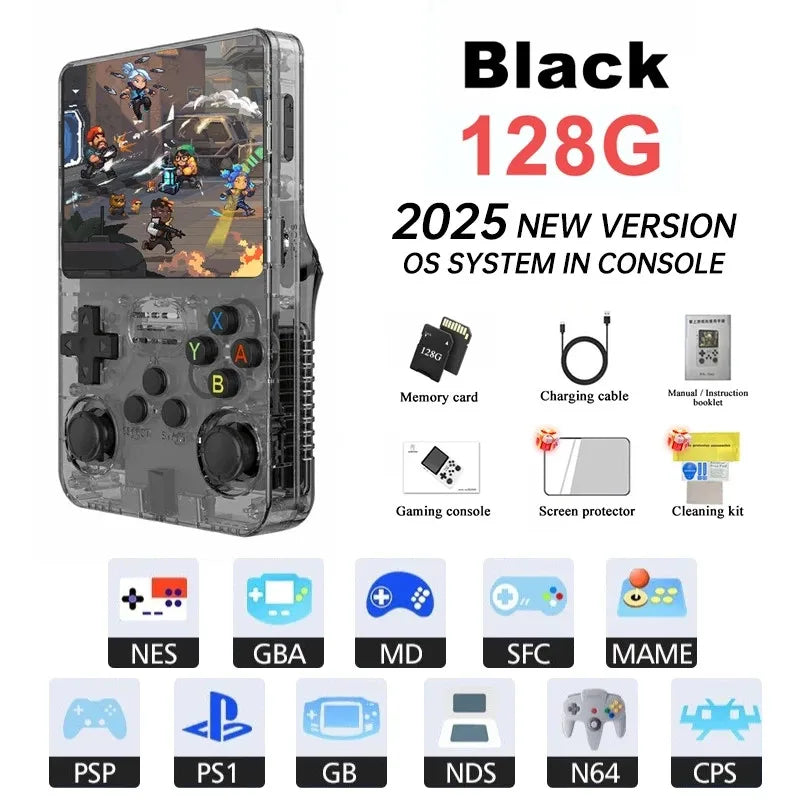 Consola Retro Portátil Mini R36S GSF™ – Pantalla IPS 3.5", Linux System, 20,000+ Juegos