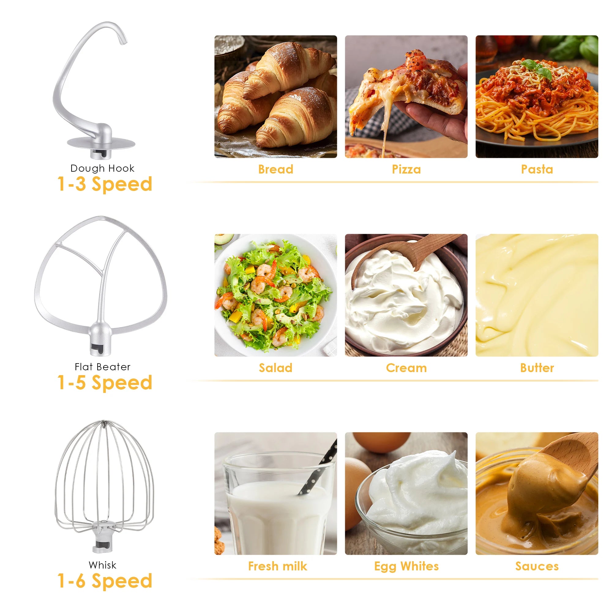 Batidora de Pie BioloMix™ BM601 – Potente y Silenciosa para Toda la Cocina