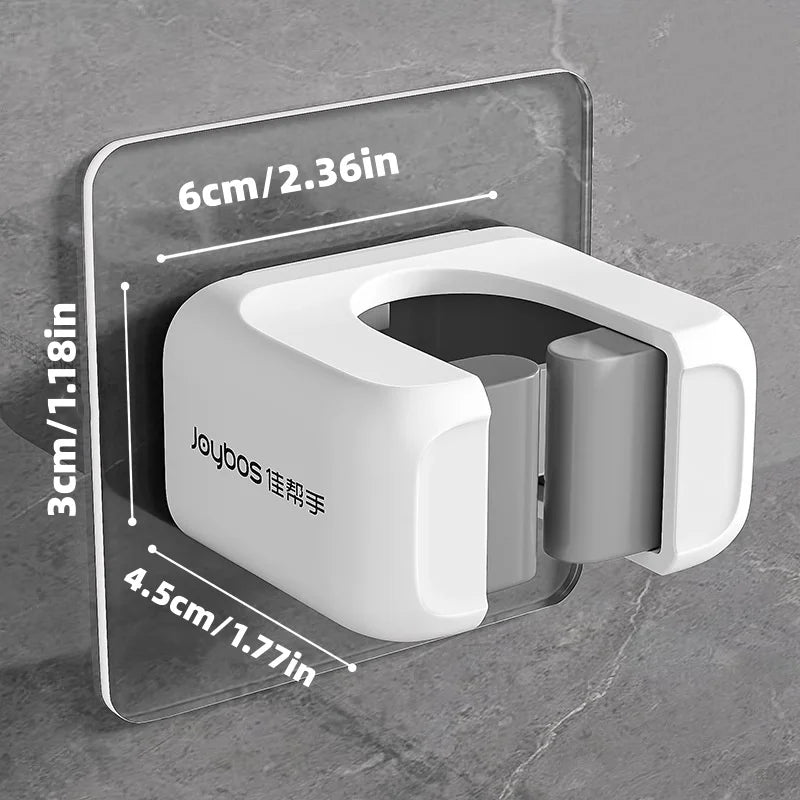 Soporte Adhesivo para Escobas y Fregonas – Pack de 4 Organizadores de Pared sin Taladro