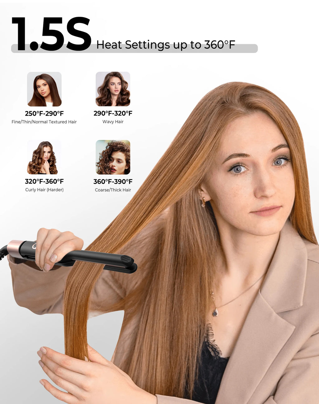 Mini Plancha 2 en 1 UKLISS™ – Liso y Rizado en Cualquier Lugar