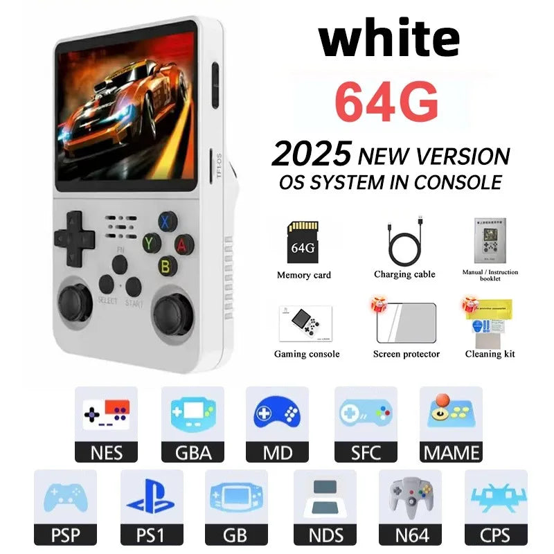 Consola Retro Portátil Mini R36S GSF™ – Pantalla IPS 3.5", Linux System, 20,000+ Juegos