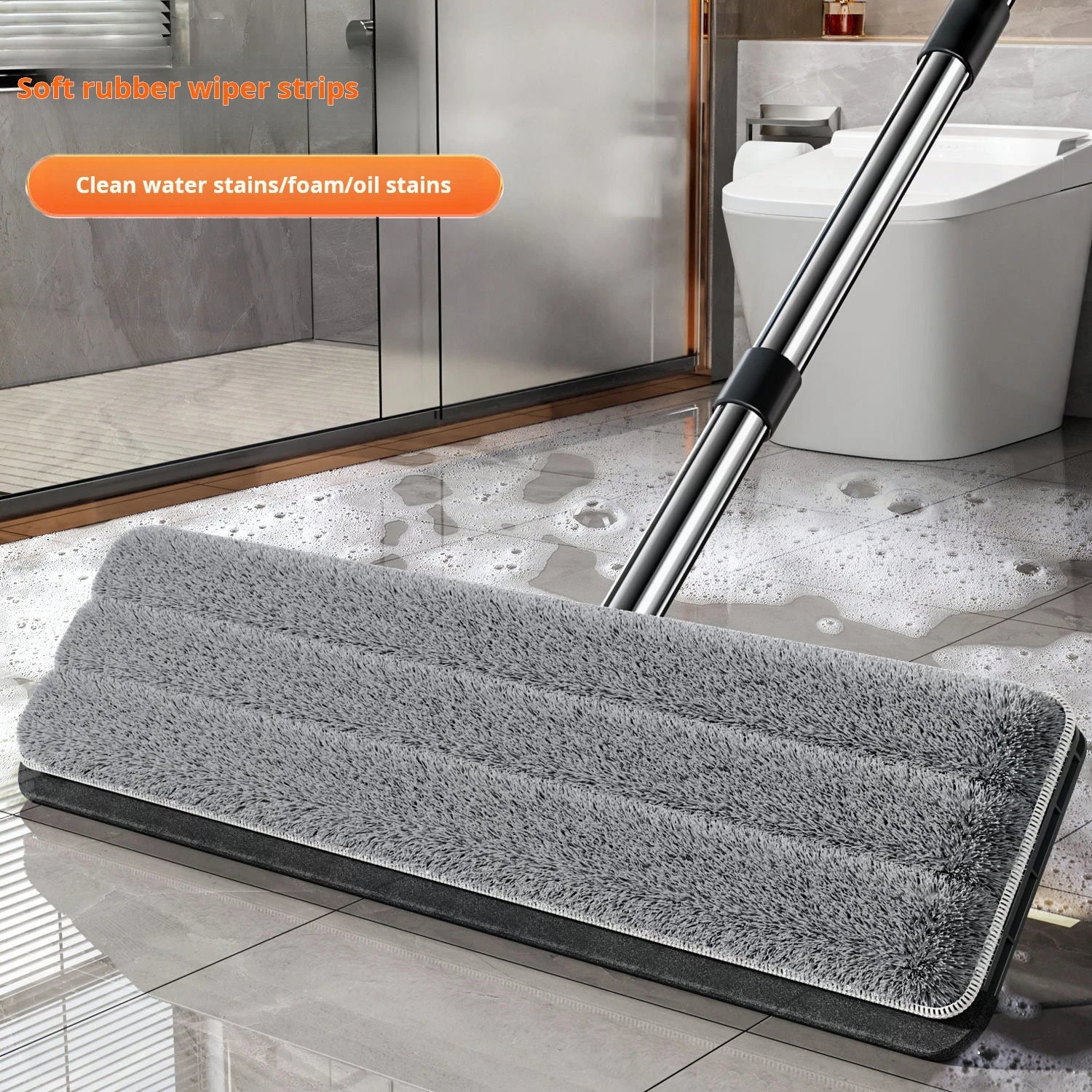 Mopa Giratoria Joybos™ 40cm – Sistema de Limpieza Húmeda y Seca con Cubo