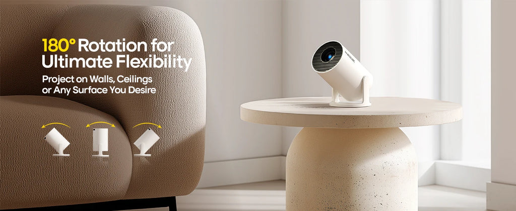 Proyector SmartCine™ HY300 Pro 8K – Android 14 | WiFi 6 | Bluetooth