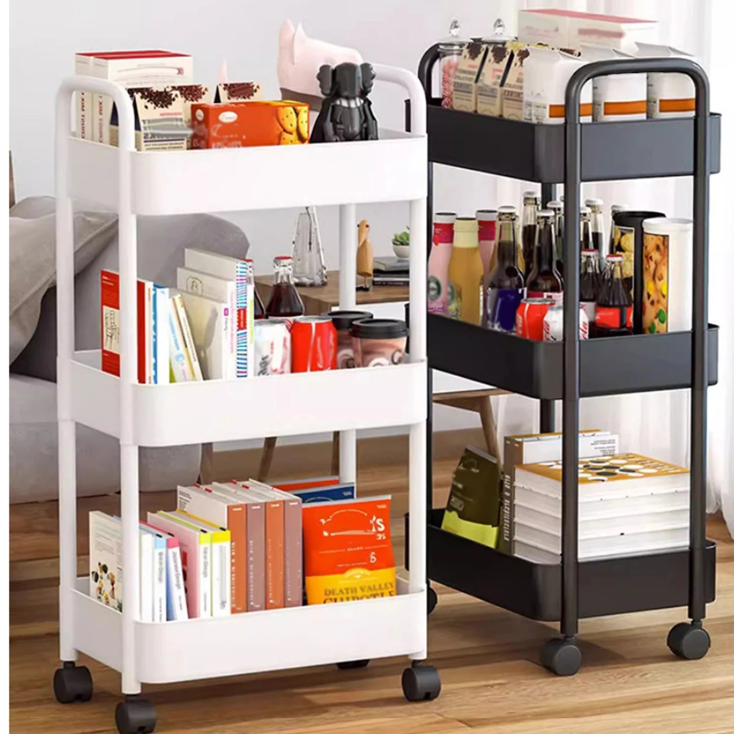Carrito Organizador Multiusos con Ruedas – Almacenamiento Inteligente para el Hogar