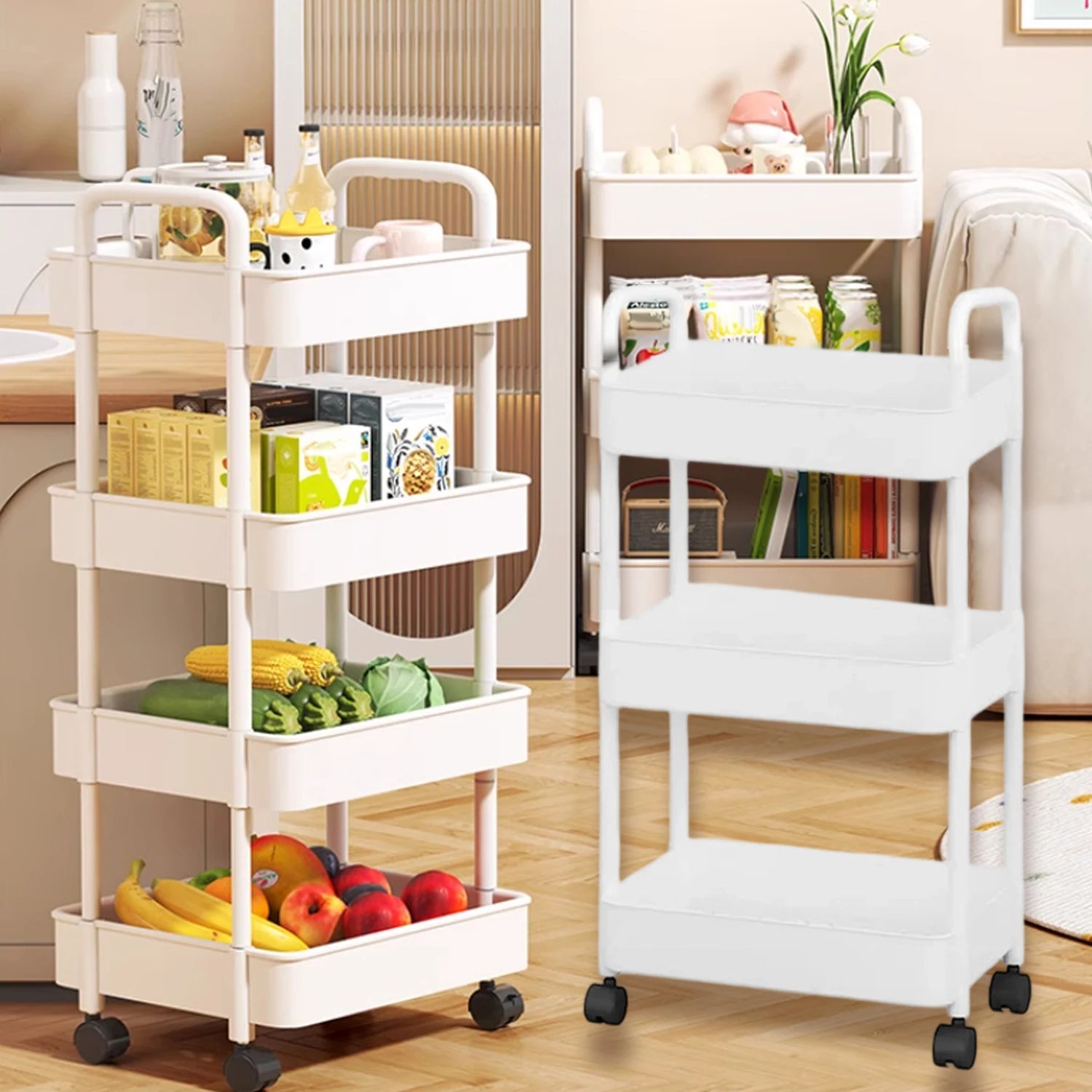 Carrito Organizador Multiusos con Ruedas – Almacenamiento Inteligente para el Hogar