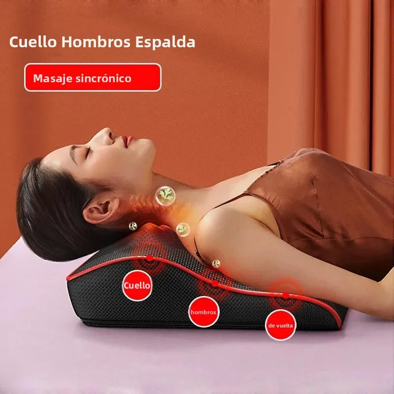 Almohada Masajeadora Shiatsu Eléctrica PAQIN™ – Cuello, Hombros y Espalda