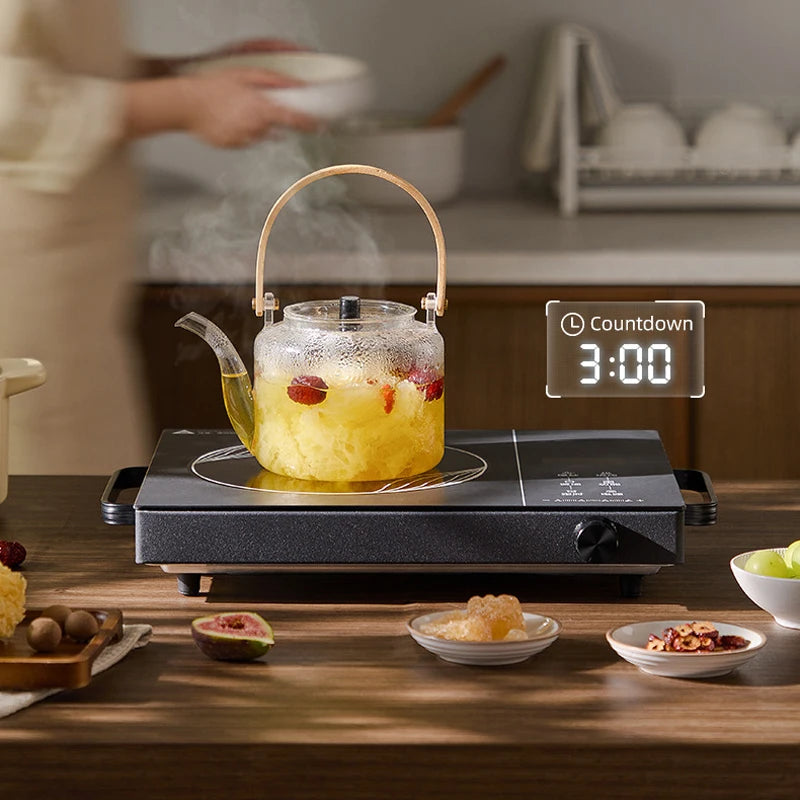 2200W Electric Ceramic Stove Kitchen Cooktop Tea Maker Electric Hot Plate Heater Stove Heating Furnace Tea Stove Water Boiler