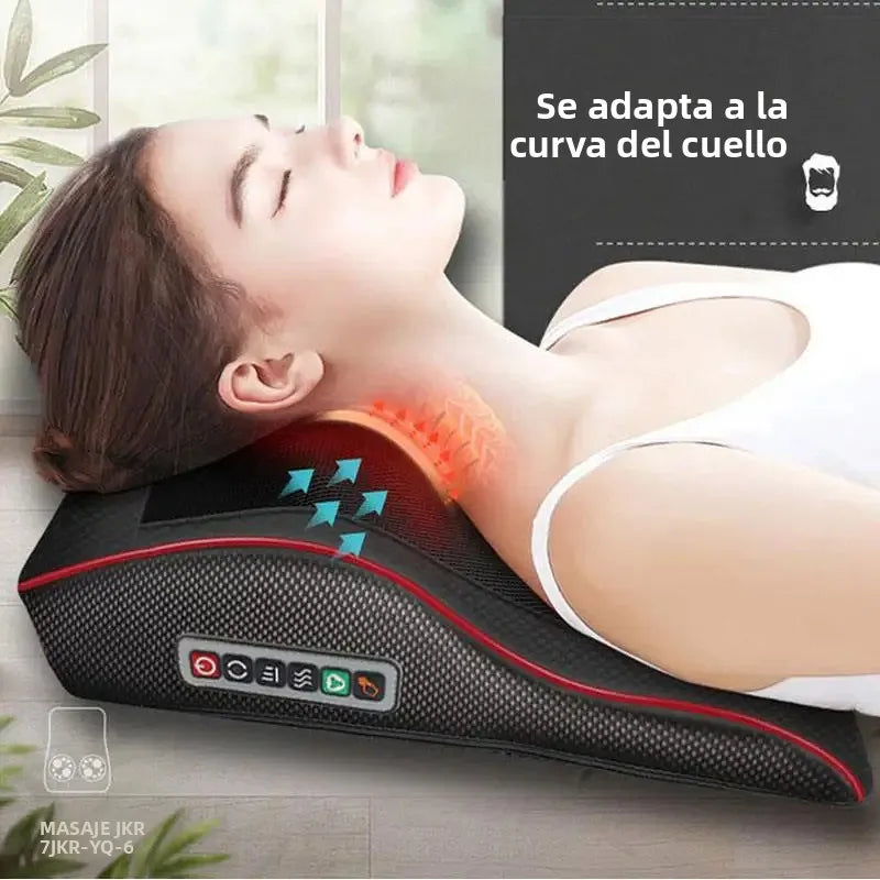 Almohada Masajeadora Shiatsu Eléctrica PAQIN™ – Cuello, Hombros y Espalda