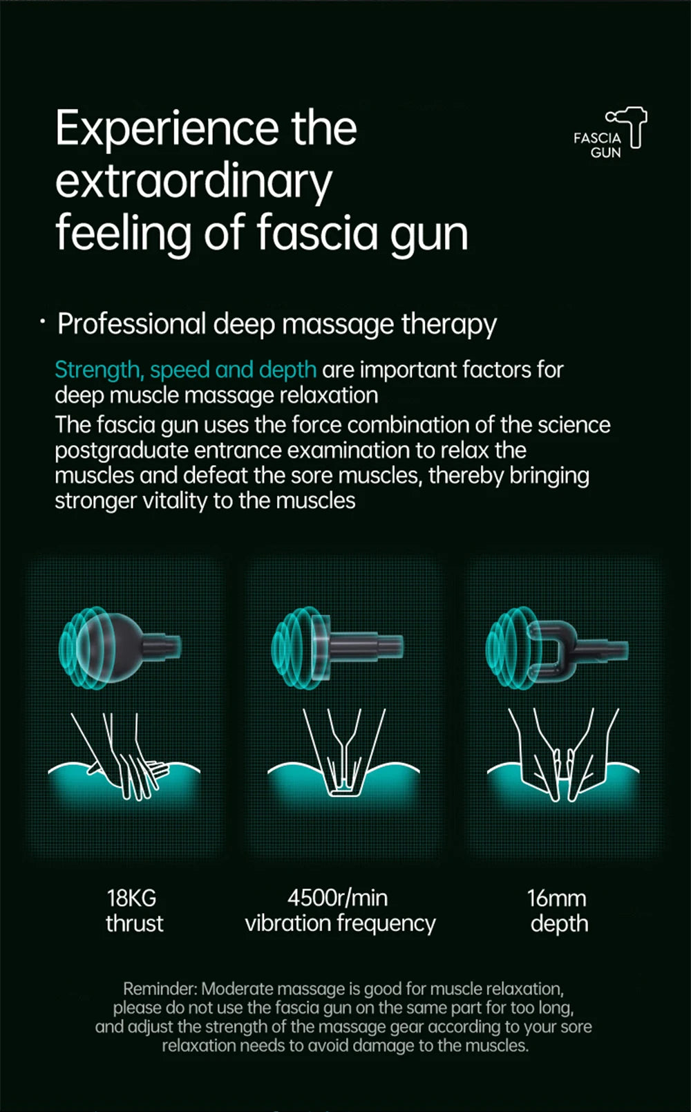 Pistola de Masaje Profesional PAQIN™ 99 Velocidades – Relajación Muscular y Terapia Profunda