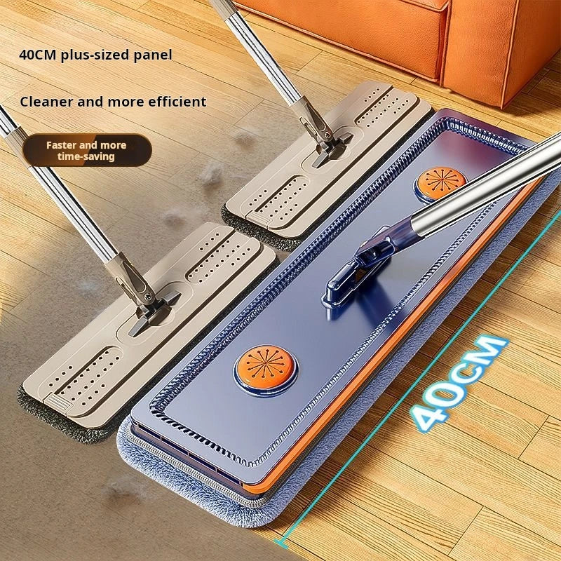 Mopa Giratoria Joybos™ 40cm – Sistema de Limpieza Húmeda y Seca con Cubo