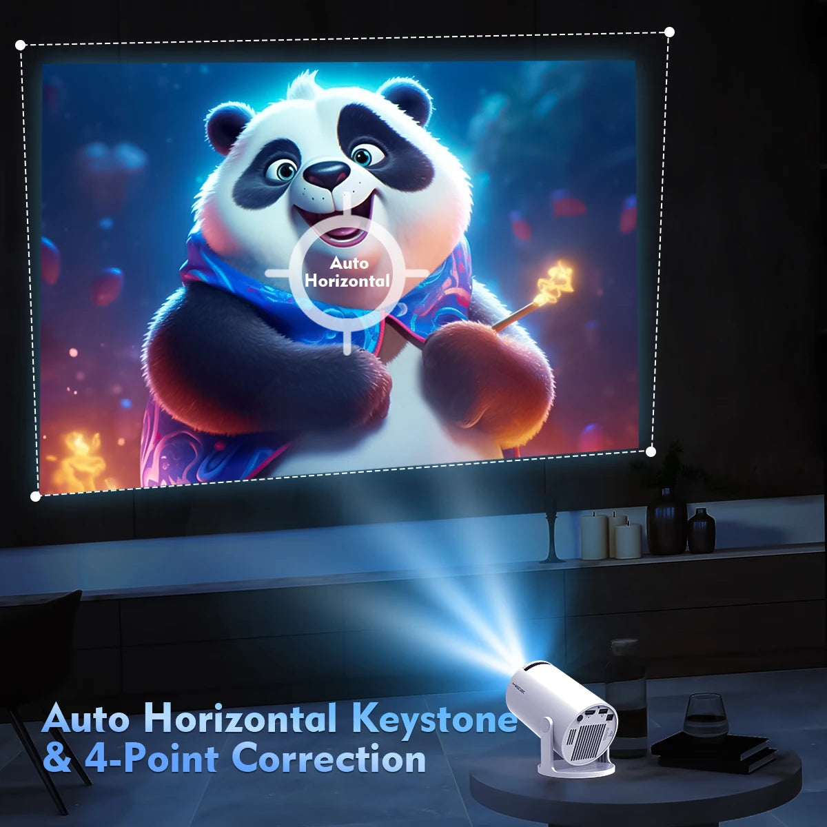 Proyector SmartCine™ HY300 Pro 8K – Android 14 | WiFi 6 | Bluetooth