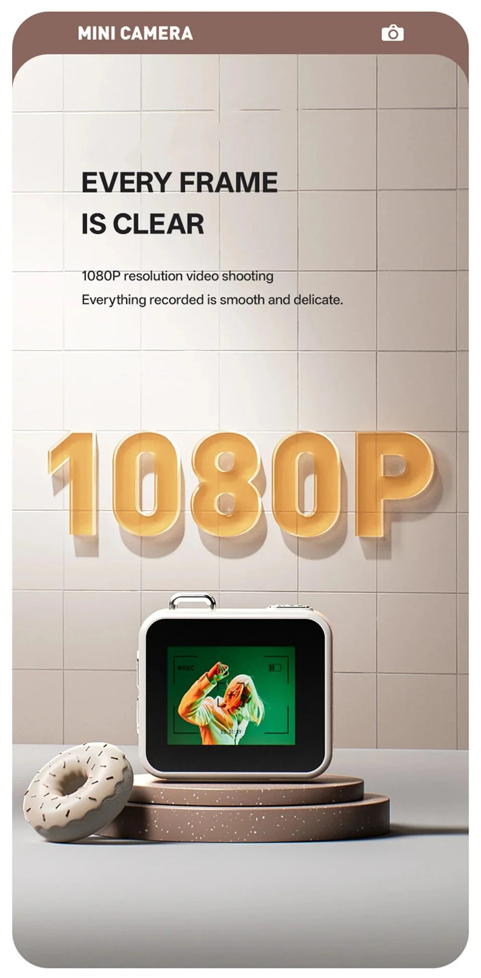 2026 New Thumb Pocket CCD Digital Camera HD Retro Mini Camera Portable Keychain Camera Outdoor Travel Photo Recorder Gift