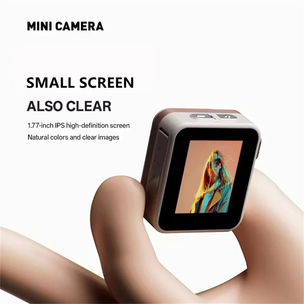 2026 New Thumb Pocket CCD Digital Camera HD Retro Mini Camera Portable Keychain Camera Outdoor Travel Photo Recorder Gift