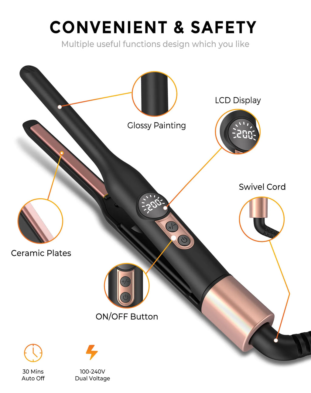 Mini Plancha 2 en 1 UKLISS™ – Liso y Rizado en Cualquier Lugar